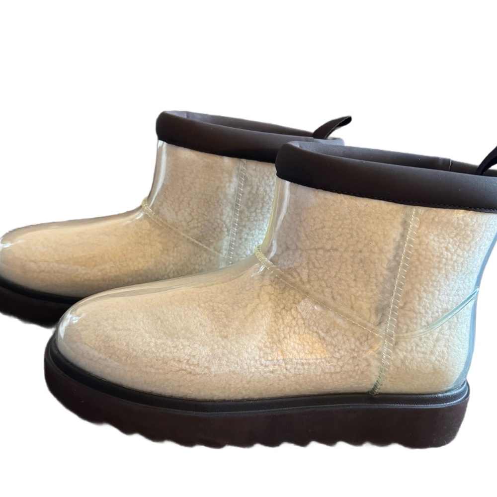 Koolaburra Clear Sherpa Miniboots Size 10
